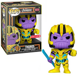 Thanos #909 Marvel Avengers Funko Pop Black Light Target Exclusive in box and out of box