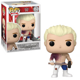 The American Nightmare Cody Rhodes #152 WWE Funko Pop shown in-box and out-of-box, front view