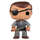 The Governor #66 Walking Dead Funko Pop figure out of box with eyepatch and blade