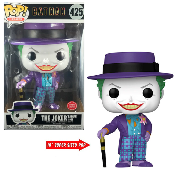 The Joker #425 - Batman 1989 Funko Pop! Heroes [10-Inch GameStop Exclusive]