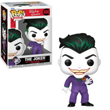 The Joker #496 Harley Quinn The Animated Series Funko Pop shown in-box and out-of-box, front view