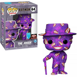 The Joker #64 Batman Funko Pop displayed inside the box, front view