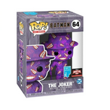 The Joker #64 Batman Funko Pop displayed inside the box, front view