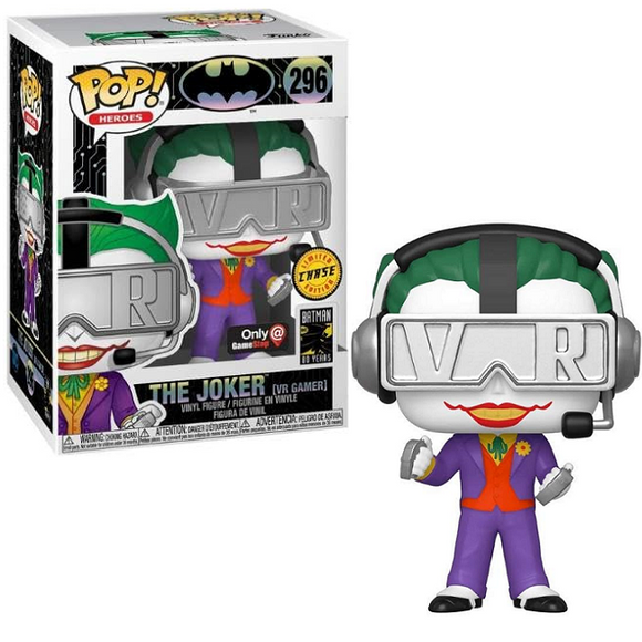 The Joker [VR Gamer] #296 - Batman 80th Funko Pop! Heroes [GameStop Exclusive Chase]