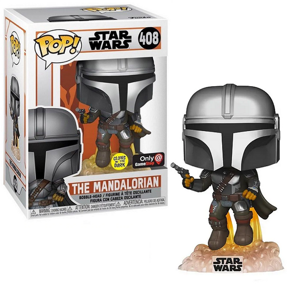 The Mandalorian #408 - Star Wars Funko Pop! [Gitd GameStop Exclusive]