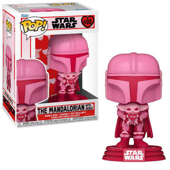 The Mandalorian with Grogu #498 - Star Wars Funko Pop! [Valentines Target Exclusive]