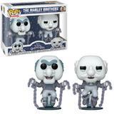 The Marley Brothers Funko Pop! 2-Pack shown in box and out of box, front view