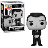 The Narrator #1582 Funko Pop from The Twilight Zone 1959 shown in and out of box