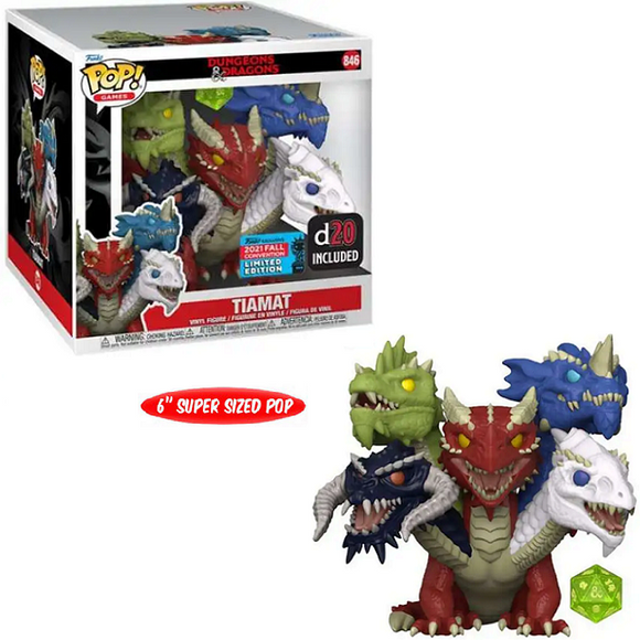 Tiamat #846 - Dungeons and Dragons Funko Pop! Games [D20 Die] [6-Inch 2021 Fall Convention Limited Edition]