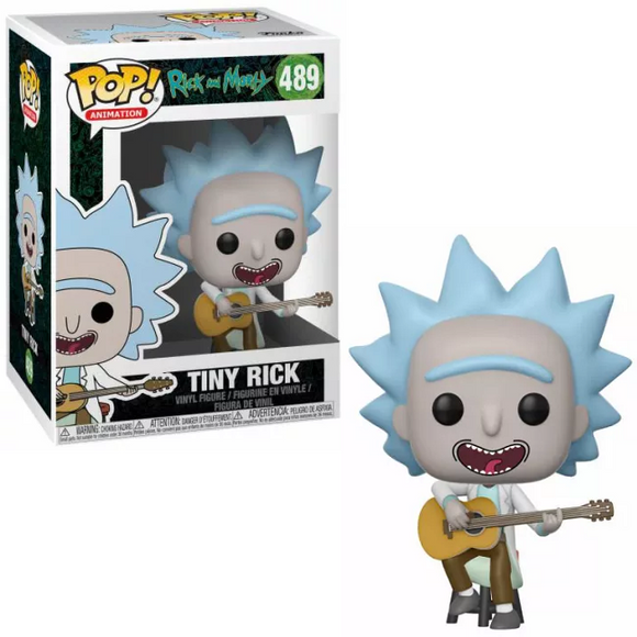 Tiny Rick #489 Funko Pop! in box and out of box