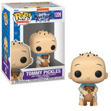 Tommy Pickles #1209 Rugrats Funko Pop figure holding teddy bear in box and out of box