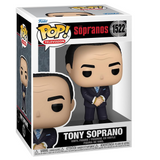 Tony Soprano Funko Pop #1522 displayed inside the box from The Sopranos