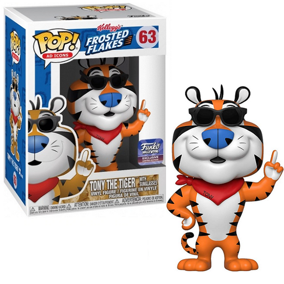 Tony The Tiger with Sunglasses #63 - Frosted Flakes Funko Pop! Ad Icons [Funko Hollywood Exclusive]