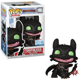 Toothless (Smiling) #1785 Funko Pop — in box and out of box display