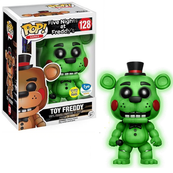 Toy Freddy #128 - Five Nights at Freddys Funko Pop! Games [Gitd FYE Exclusive]