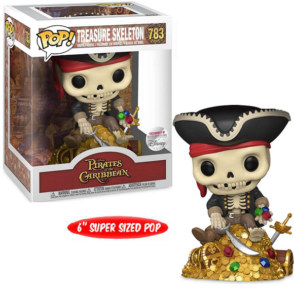 Treasure Skeleton #783 - Pirates of the Caribbean Funko Pop! [6-Inch Disney Exclusive]