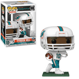 Tyreek Hill #180 Miami Dolphins Funko Pop Football figure in box and out of box front view