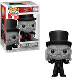 Uncle Howdy #196 WWE Funko Pop figure in box and out of box with mask top hat and eerie look