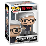 Uncle Junior Funko Pop #1523 displayed inside the box from The Sopranos