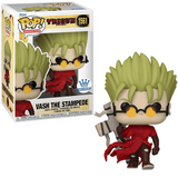 Vash the Stampede with Punisher Cross #1561 Trigun Funko Pop! Animation Funko Exclusive figure shown in box and out of box.