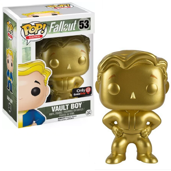 Vault Boy #53 - Fallout Funko Pop! Games [Gold Game Stop Exclusive]