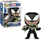 Venom Funko Pop #1469 with Ooze GITD EE Exclusive in box and out of box