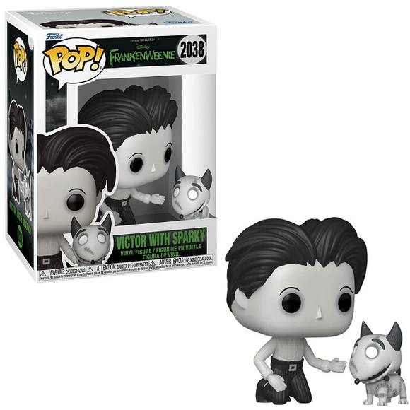 Victor with Sparky Funko Pop #2038 in box and out of box Frankenweenie