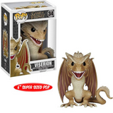 Viserion #34 Game of Thrones 6-inch Funko Pop shown in and out of the box