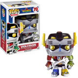 Voltron Metallic #70 Funko Pop shown in and out of the box