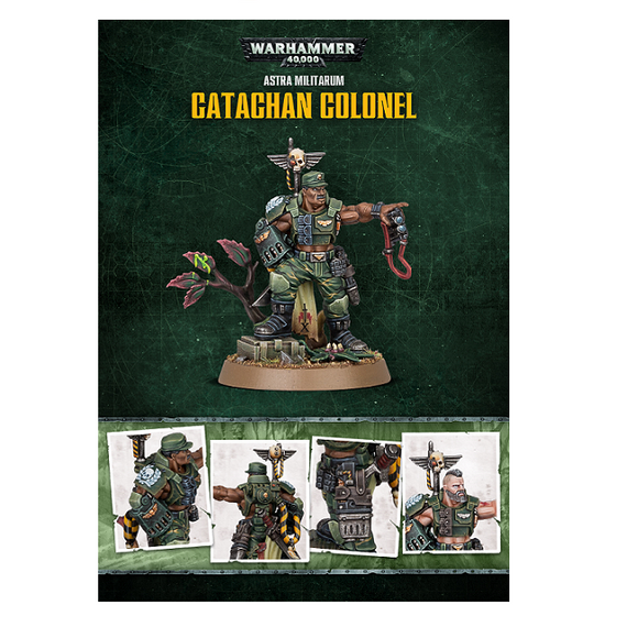 Warhammer 40K Astra Militarum Catachan Colonel [Store Anniversary Miniature]