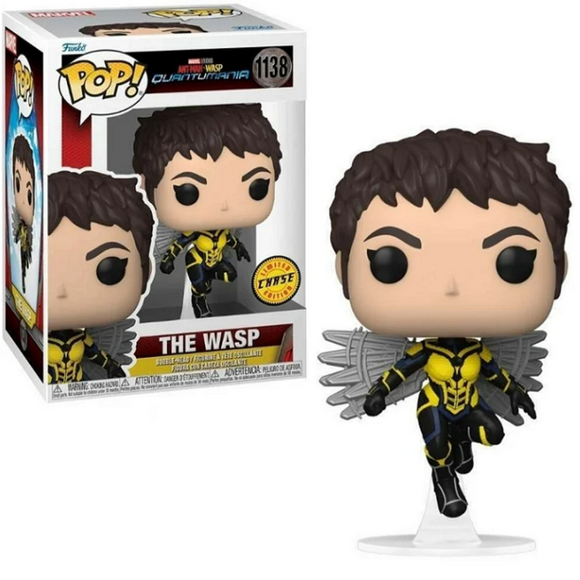 Wasp #1138 Quantumania unmasked Chase Funko Pop in and out of box