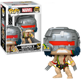 Weapon X Funko Pop #1373 shown in-box and out of box