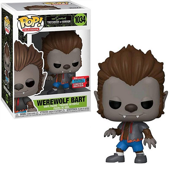 Werewolf Bart #1034 – The Simpsons Treehouse of Horror Funko Pop! TV [2020 Fall Convention Limited Edition] [Minor Box Damage]