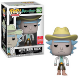 Western Rick #363 Rick & Morty Funko Pop 2108 Summer Convention Exclusive in box and out of box