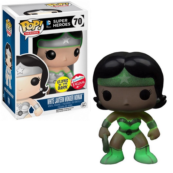 White Lantern Wonder Woman #70 – DC Super Heroes Funko Pop! Heroes [Gitd Fugitive Toys Exclusive]