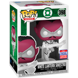 White Lantern Sinestro #398 Funko Pop displayed inside its collector box
