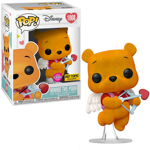 Winnie The Pooh #1008 - Disney Funko Pop! [Valentines Flocked Hot Topic Exclusive ]