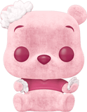 Winnie the Pooh #1250 Disney Funko Pop Cherry Blossom Flocked Hot Topic Exclusive figure out of box glam shot