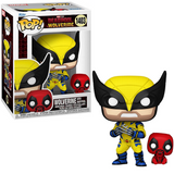 Wolverine With Babypool #1403 Funko Pop! – figure shown in and out of box