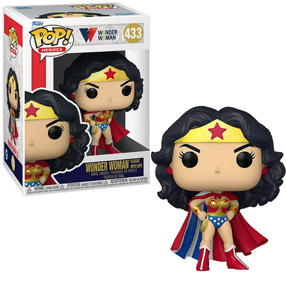 Wonder Woman Classic With Cape #433 - Wonder Woman 80th Funko Pop! Heroes