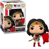 Wonder Woman #392 Funko Pop Wonder Woman 80th Red Son figure in box and out of box