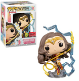 Wonder Woman #361 WW84 Funko Pop Heroes shown in-box and out-of-box, front view
