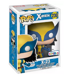X-23 #230 Funko Pop! displayed inside the box, front view