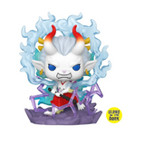 Yamato Funko Pop Deluxe #1596 GITD EE Exclusive displayed out of the box showing full character details