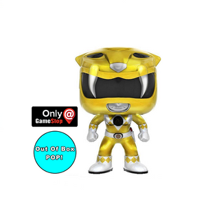 Yellow Ranger #362 – Mighty Morphin Power Rangers Funko Pop! TV [Metallic GameStop Exclusive] [OOB]