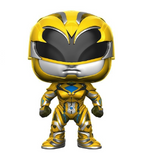 Yellow Ranger #398 Power Rangers Funko Pop figure shown out of the box, front view