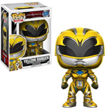 Yellow Ranger #398 Power Rangers Funko Pop shown in-box and out-of-box, front view