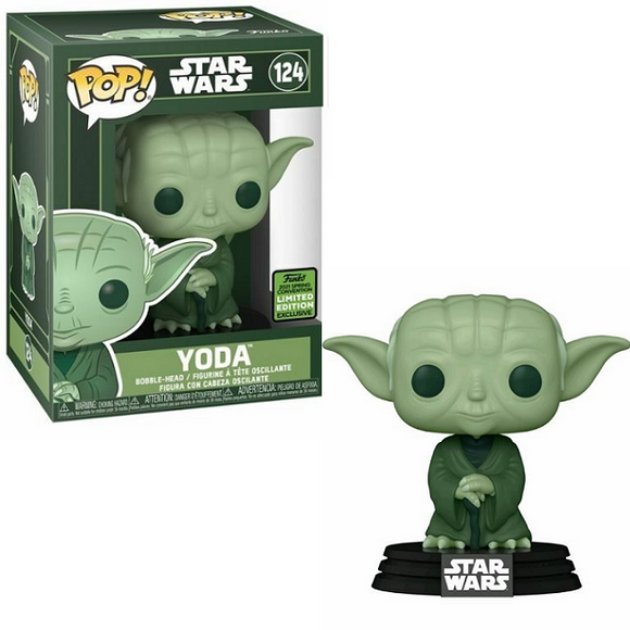 Yoda #124 - Star Wars Funko Pop! [ECCC 2021 Spring Exclusive] [Box Damage]