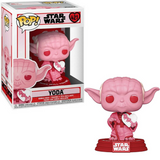Yoda #421 Star Wars Valentine Funko Pop in box and out of box
