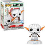 Yoda Snowman #568 Star Wars Funko Pop Funko Exclusive figure in box and out of box